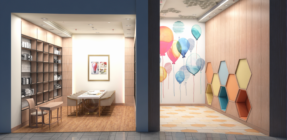 Clubhouse: Library & Children Play Area